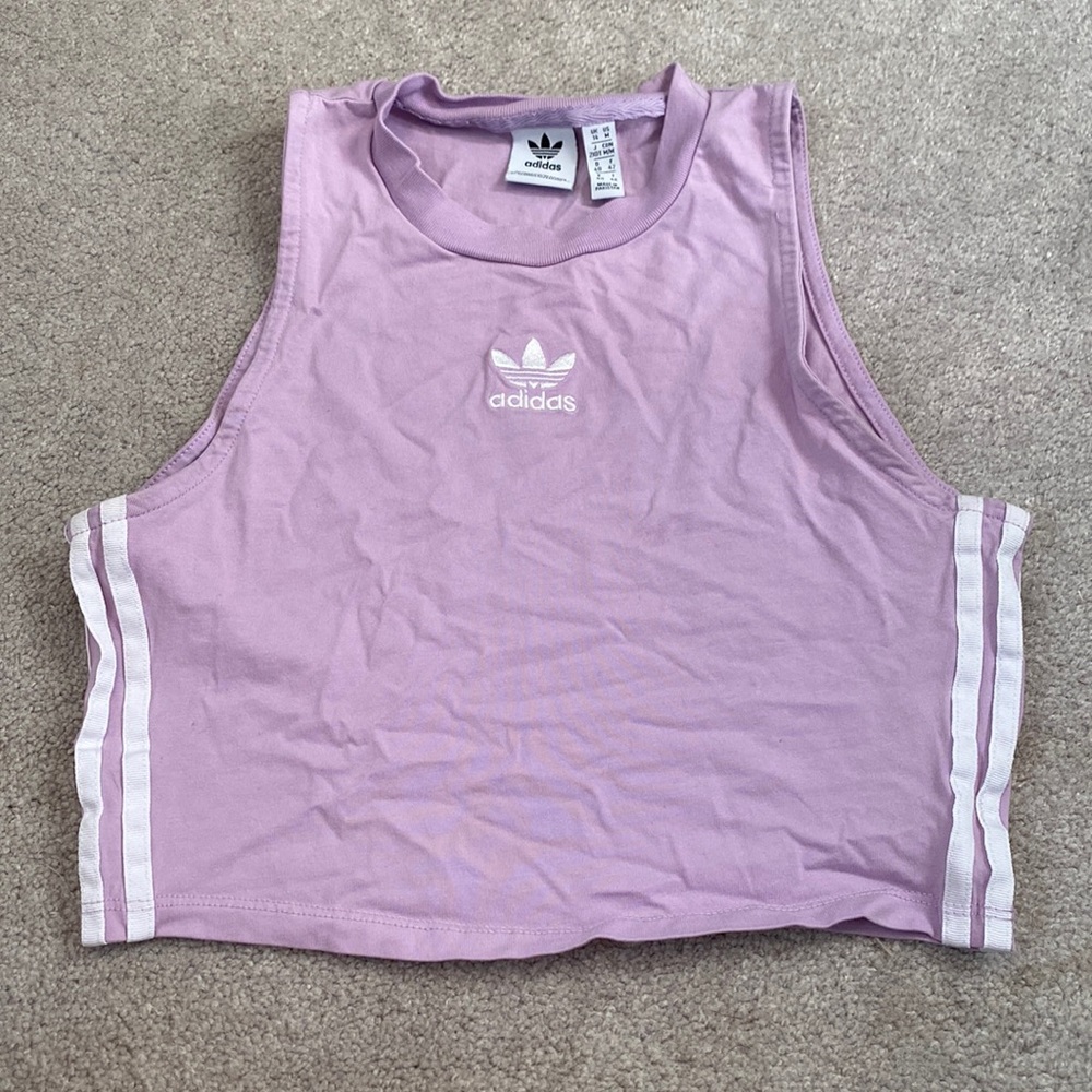 Adidas cropped workout top